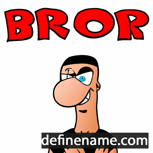 cartoon of the name Bror