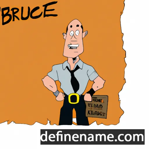 cartoon of the name Bruce