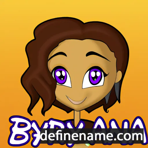 cartoon of the name Bryana