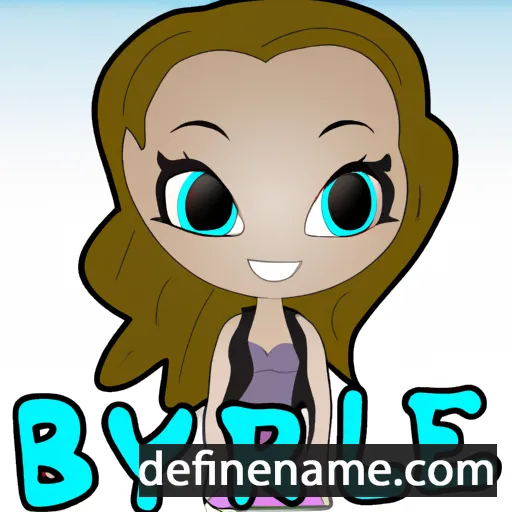 cartoon of the name Brylee