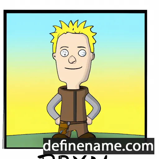 cartoon of the name Brynjar