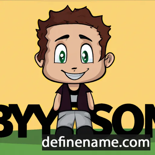 cartoon of the name Bryson