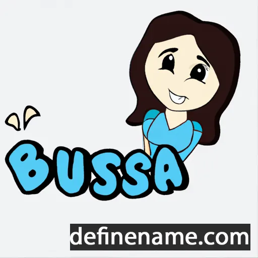 cartoon of the name Büşra