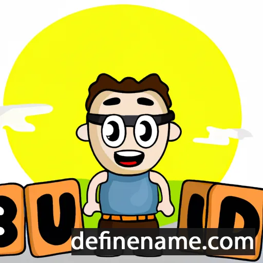 cartoon of the name Budi