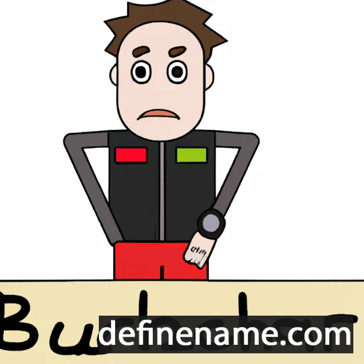 cartoon of the name Burchard