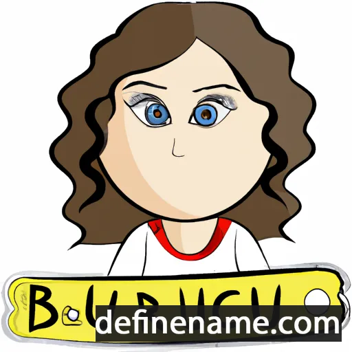 cartoon of the name Burcu