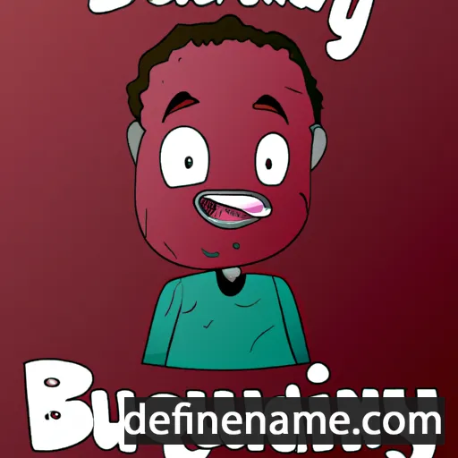 Burgundy cartoon