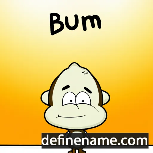 cartoon of the name Burim