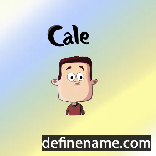 cartoon of the name Cáel