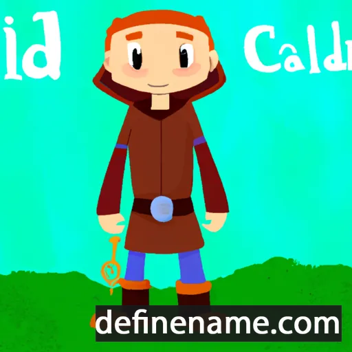 cartoon of the name Cáelfind