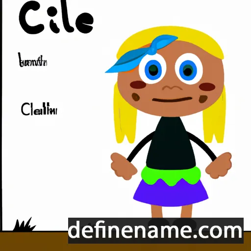 cartoon of the name Cäcilie