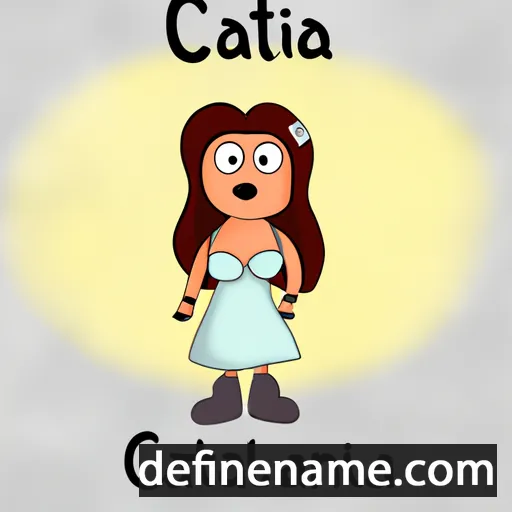 cartoon of the name Cătălina