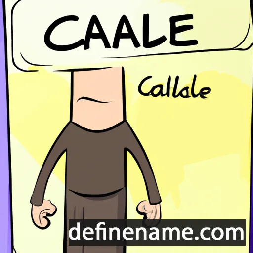 cartoon of the name Cadell