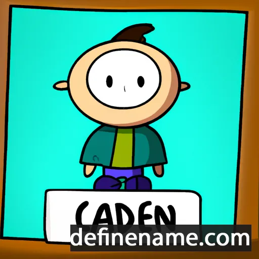 cartoon of the name Caden