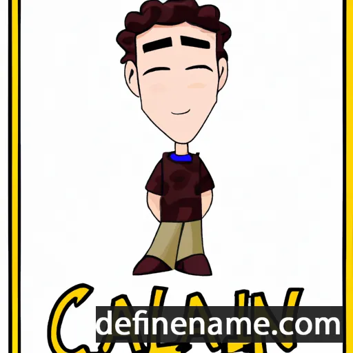 cartoon of the name Caelan