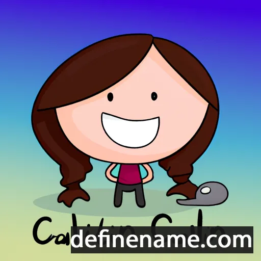 cartoon of the name Caetlin