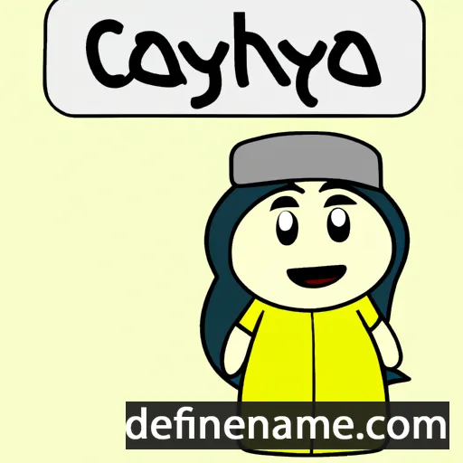 cartoon of the name Cahaya