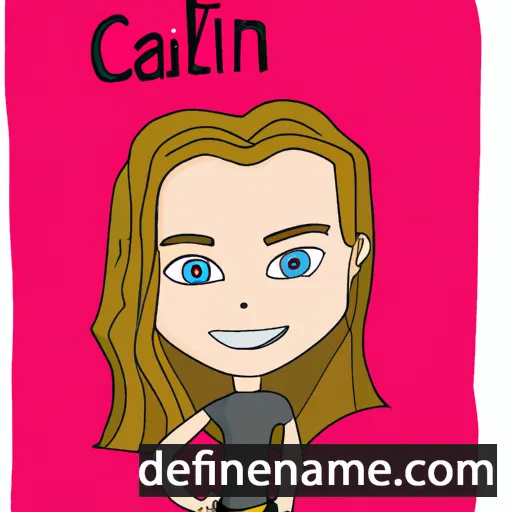 cartoon of the name Cailin