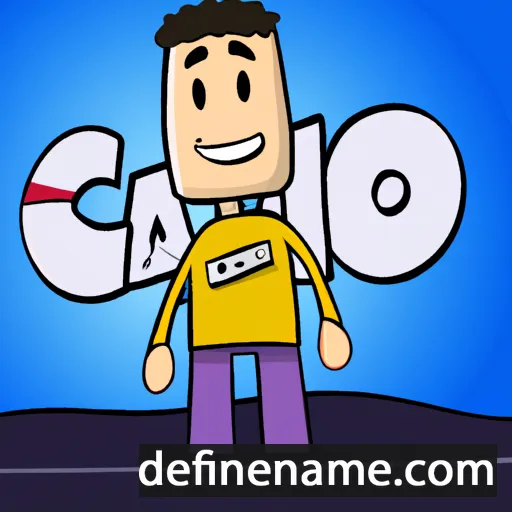 cartoon of the name Caio