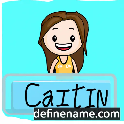 cartoon of the name Caitlin