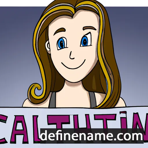 cartoon of the name Caitlyn