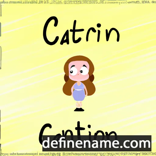 cartoon of the name Caitríona