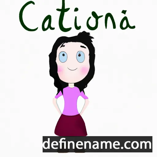 cartoon of the name Caitrìona