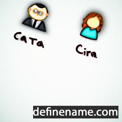 cartoon of the name Caitria