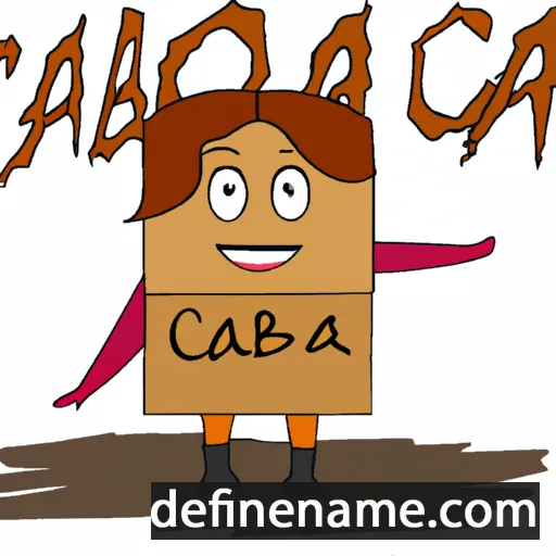 cartoon of the name Caja