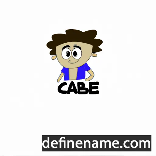 cartoon of the name Caleb