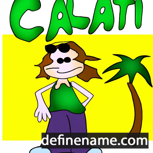 cartoon of the name Cali