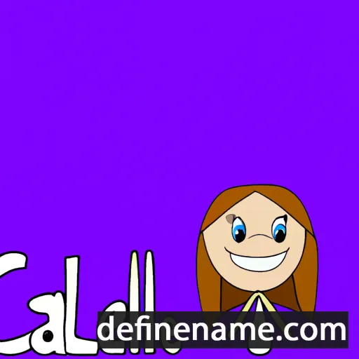 cartoon of the name Callie