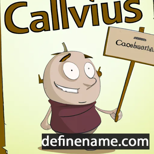 cartoon of the name Calvus