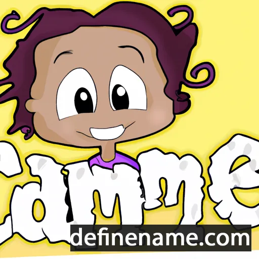 cartoon of the name Cammie