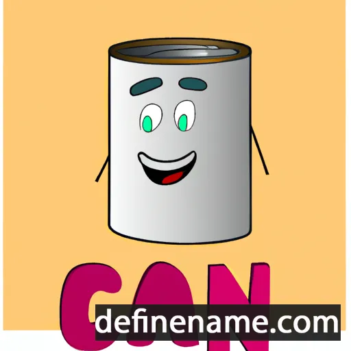 cartoon of the name Can