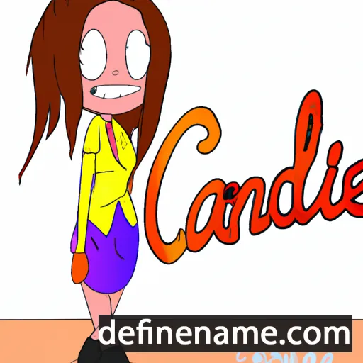 cartoon of the name Candace