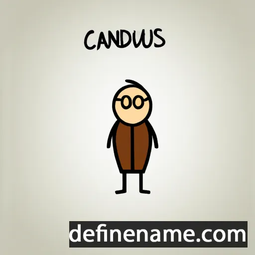 cartoon of the name Candidus