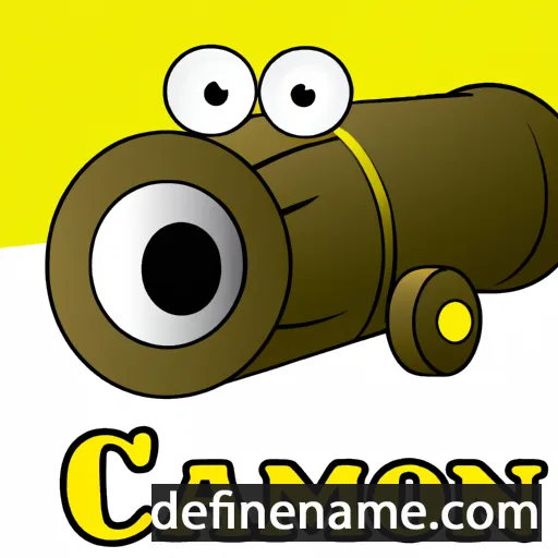 cartoon of the name Cannon