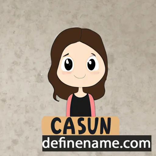 cartoon of the name Cansu