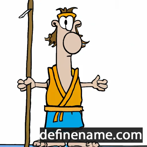 cartoon of the name Canute