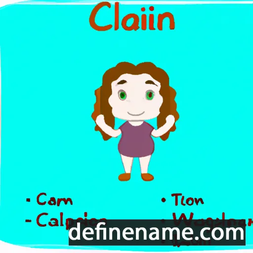 cartoon of the name Caoileann