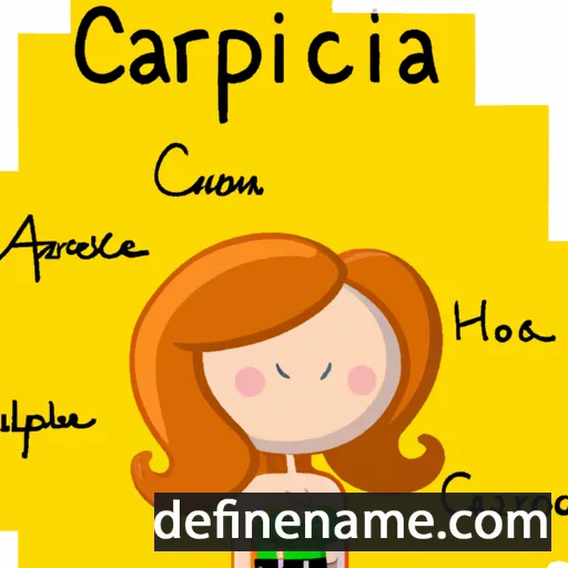 Capricia cartoon