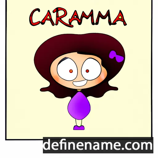 cartoon of the name Caramia