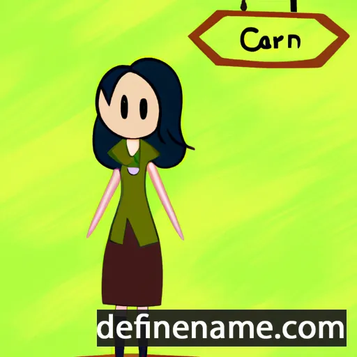 cartoon of the name Careen