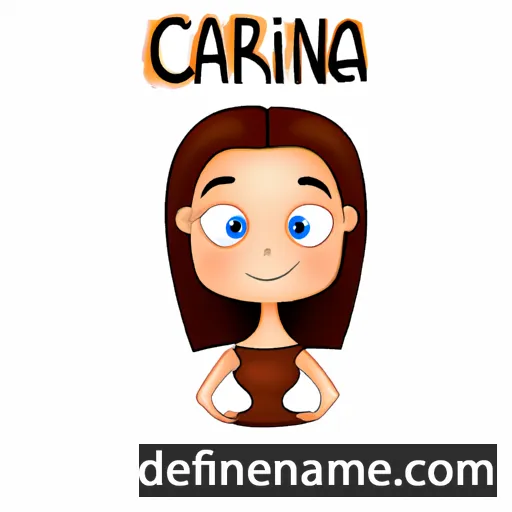 cartoon of the name Carina