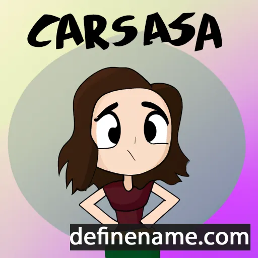 cartoon of the name Carissa