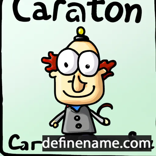 cartoon of the name Carleton