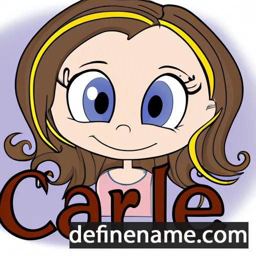 cartoon of the name Carlie