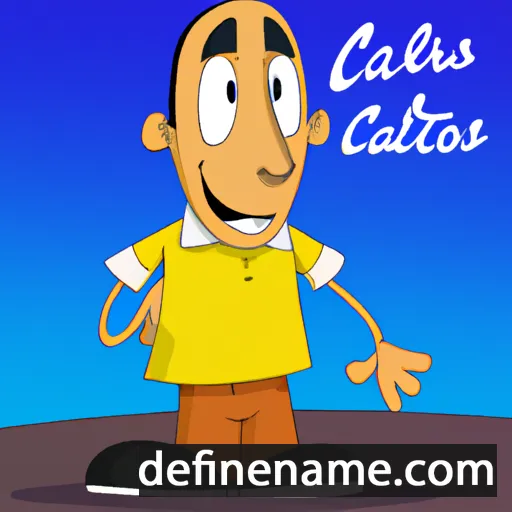 cartoon of the name Carlitos