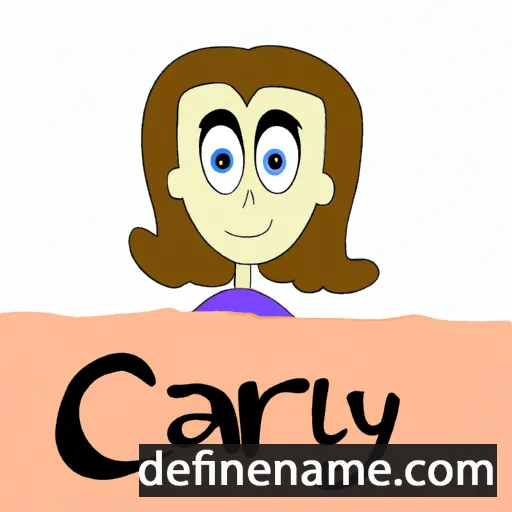 cartoon of the name Carly